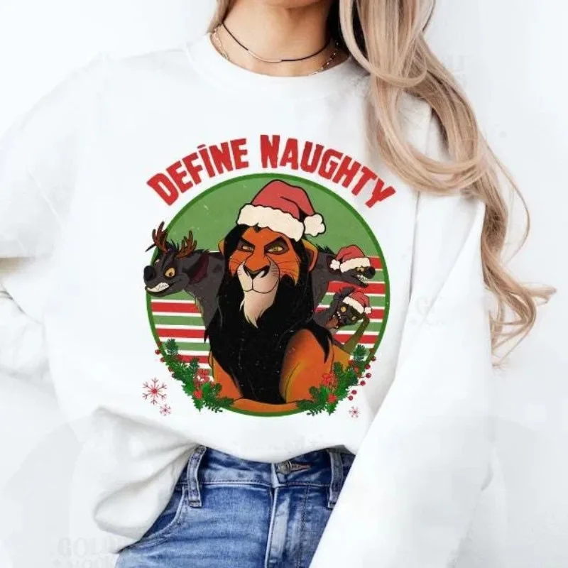 König der Löwen definieren freche Narbe Shenzi Banzai Ed Weihnachts-Sweatshirt Herbst- und Winter-Sweatshirts für Männer und Frauen
