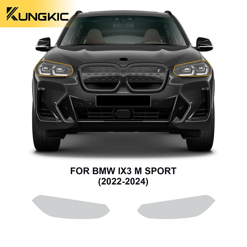 

for BMW IX3 M Sport 2022 2023 2024 TPU PPF Accessories Car Headlight Film Anti-Scratch Precut Paint Protection Film Invisible