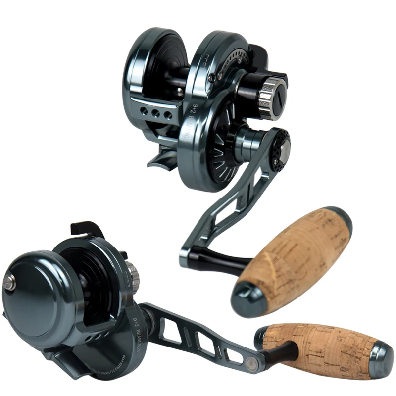 

Full Metal 30kg Power Drag Fishing Trolling Reel Tuna Sea Boat Slow Jigging Reel Pitch Conventional Reel
