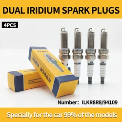 F4J16-3707010 Dual Iridium Spark Plug 94109/ILKR8R8 Champion RER6WYPB CHANGAN H15T0020700 CS75