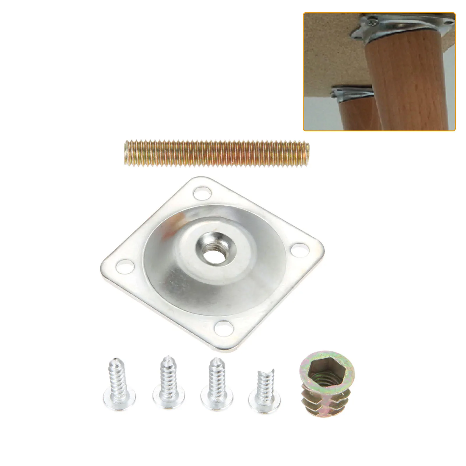 8 oder 4 Sätze Metall bein befestigungs platten Füße abgewinkelte Ebenen halterungen mit Dübels ch rauben Möbel tisch Sofa Kaffees tühle Pad