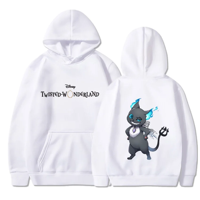 

Disney Twisted-Wonderland Hoodies Men Women Thin Hooded Pullover Sweatershirt Boys Girls Student Hip Hop Hoddie Sweatshirts