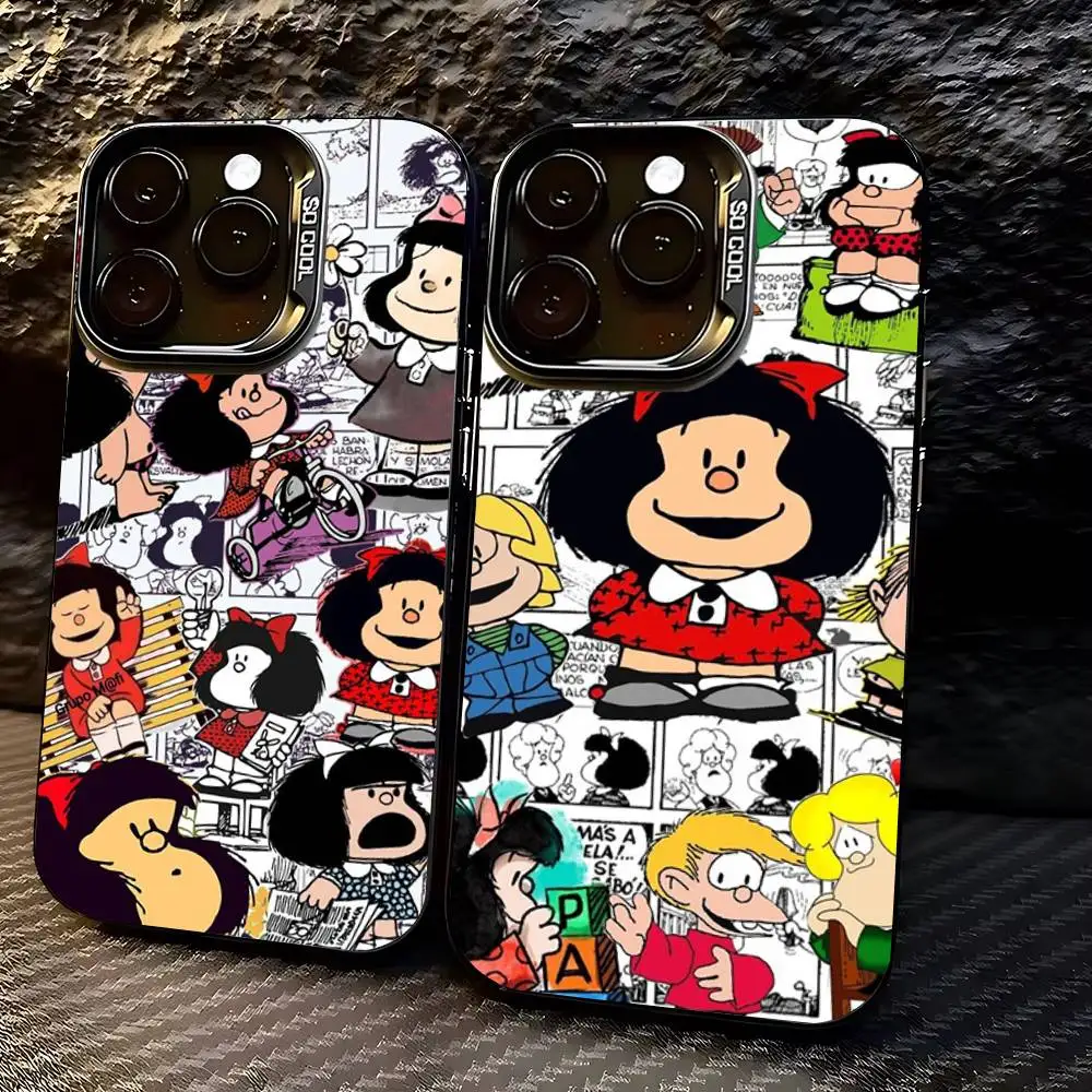 

M-Mafalda Phone Case For iPhone 17 16 15 14 13 12 11 PRO MAX TPU Soft To Skin-friendly Cover