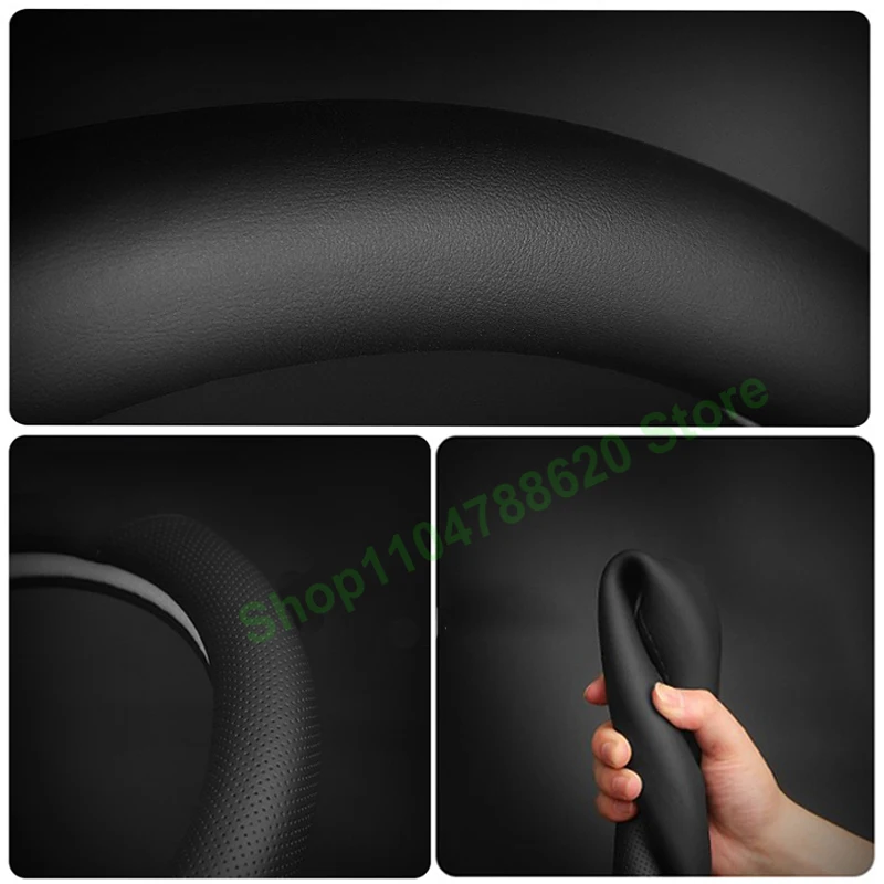 أغطية عجلة القيادة من جلد الغزال الناعم غطاء مقبض غير قابل للانزلاق لـ Lynk & Co 10emp 2025 2026 الملحقات الداخلية