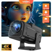 Velec Projector HY320 Mini Upgrade Native 720P Android 11 300ANSI Wifi6 BT5.0 Cinema Outdoor Portable 4K Projector HY320 Mini