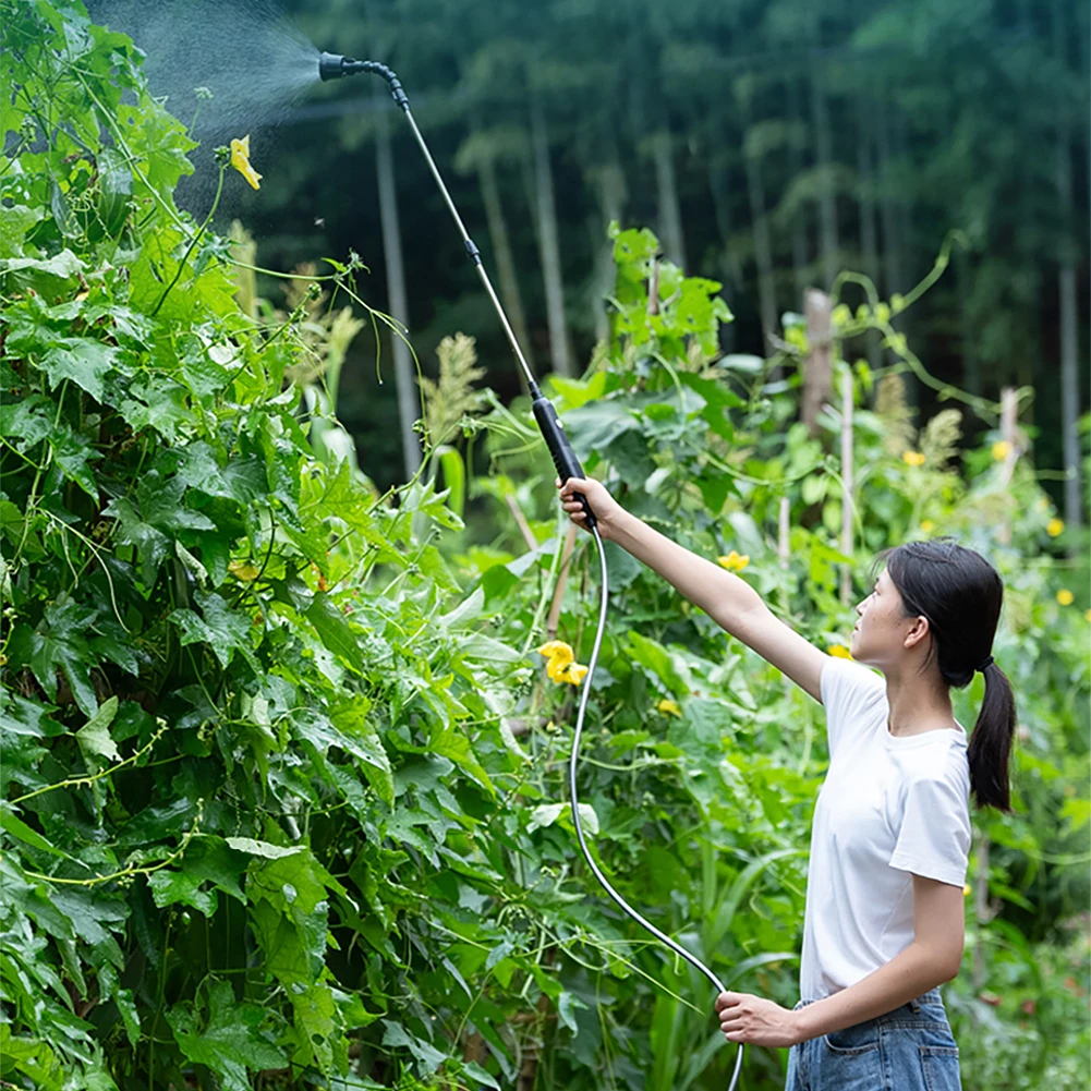 USB Rechargeable Electric Garden Sprayer Portable Electric Sprayer with 2/4 Mist Nozzles Electric Sprayer for Gardening Cleaning