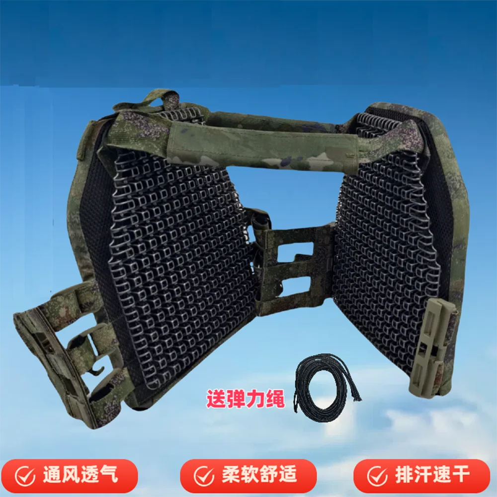 Summer Lightweight Tactical Vest Breathable Pads 4D Hollow Cooling Pad Sweat Wicking Cushion Multifunctional Backpack Ventilatio