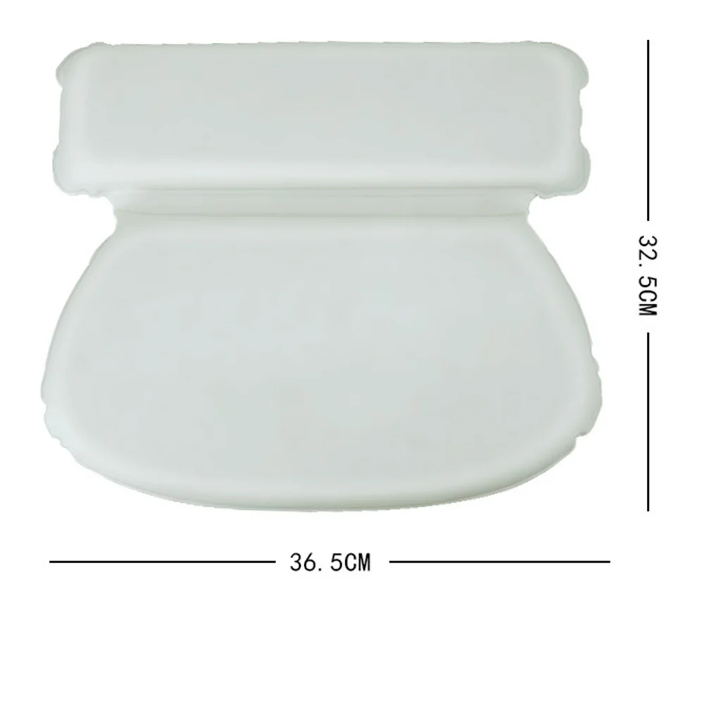 

Bath Neck Pillow Ultra Sponge Waterproof Pu Surface 7 Large Suction Cups Spa Bathing Cushion For Adults Universal Fit