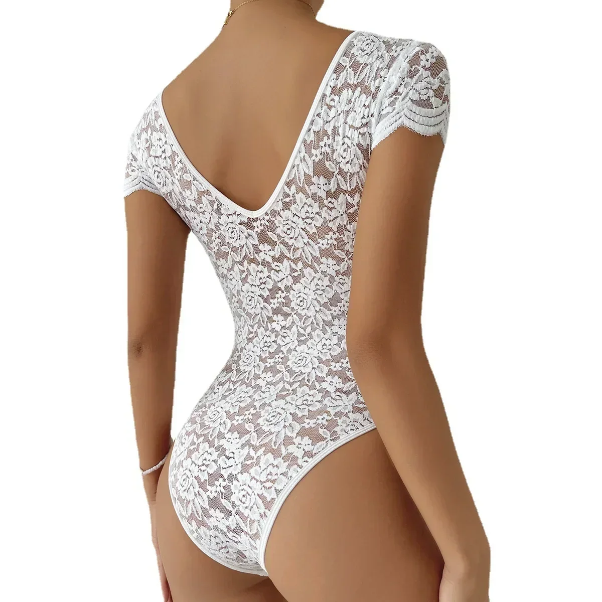 Sexy Hollow-out Bodysuit Jumpsuit Women Lace Club Ropa De Mujer Slimming Playsuit Womens Clothing Female Bottom Thin Jumpsuits