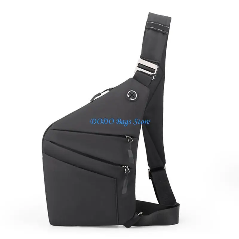 E8FB heren borsttas met geavanceerde beveiligingsontwerpen en comfortabele riemschouder crossbody portemonnee voor dagelijks