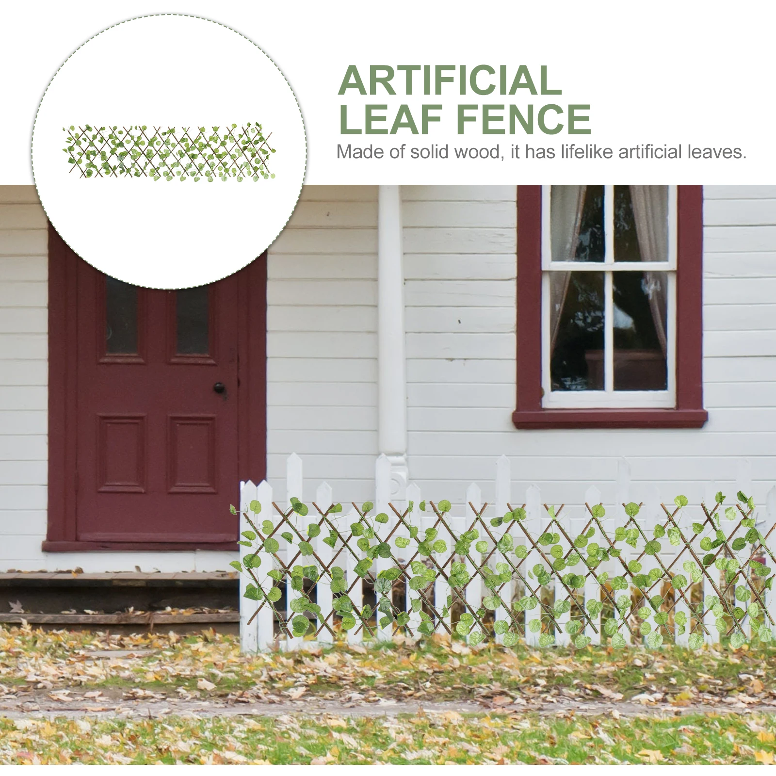 

Artificial Waterproof Leaf for Balcony Yard Garden Outdoor Privacy Screen Decoration Panel Simulated Fence Fake