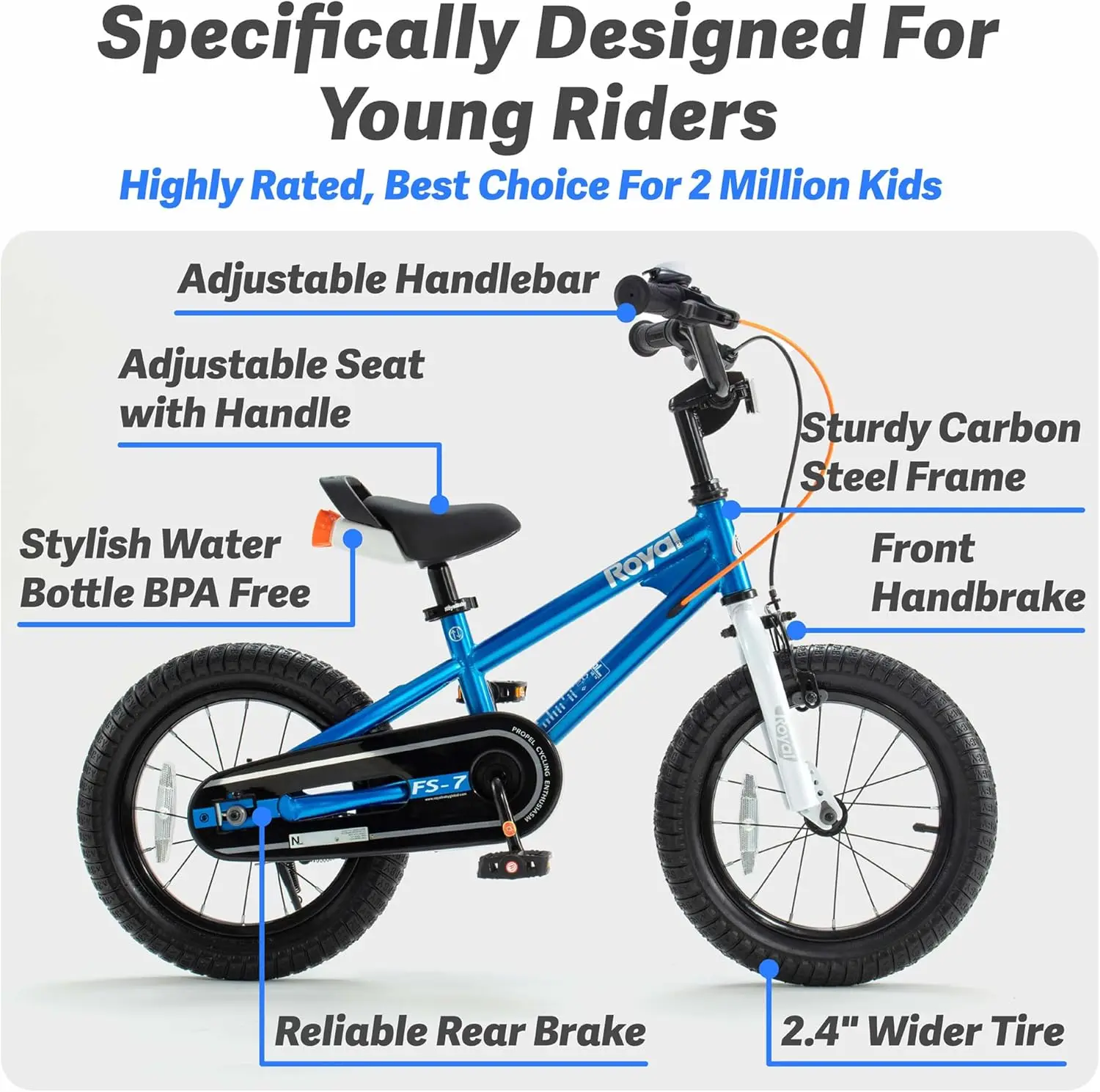 Kids Bike Ez Balans Om Dubbele Handrem Te Trappen Peuters Jongens Meisjes Fiets 12-20 Inch Voor Leeftijd 3-10 Jaar