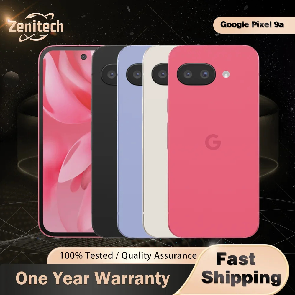 Google Pixel 9a original, pixel9a NFC, 8GB+128GB, 120Hz P-OLED HDR, 6.3'', 48MP+13MP, Tensor G4 Octa-Core, Google Pixel 9A 9a
