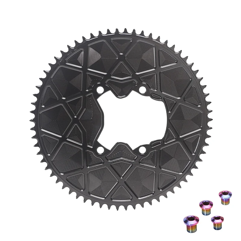 SPRILL-Fully Enclosed Chainring for Time Trial Bikes, R8100 Cranksets, 54T-66T