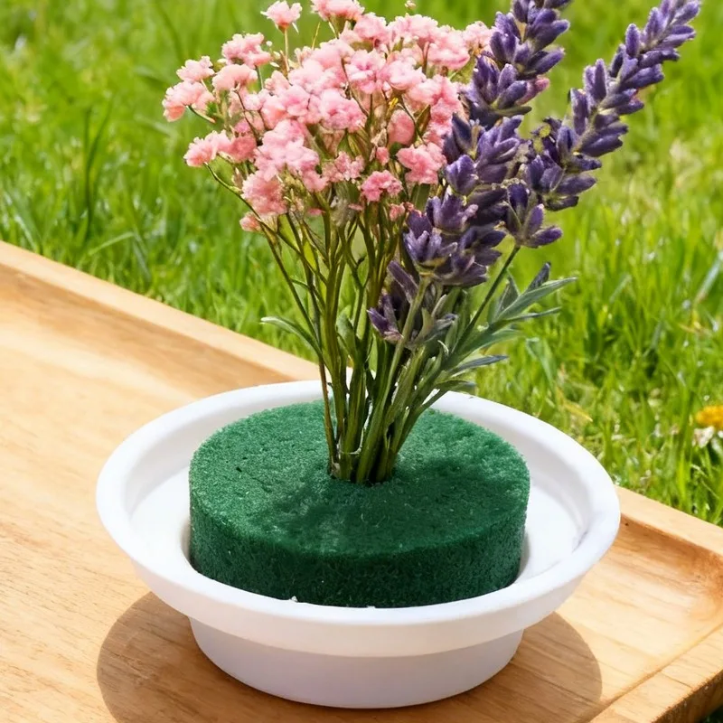 زهرة رغوة صينية تشكيلة زهور الزخرفية وعاء الزهور الحاويات زهرة الطين تحديد لوحة الزفاف حفلة عيد الميلاد الديكور