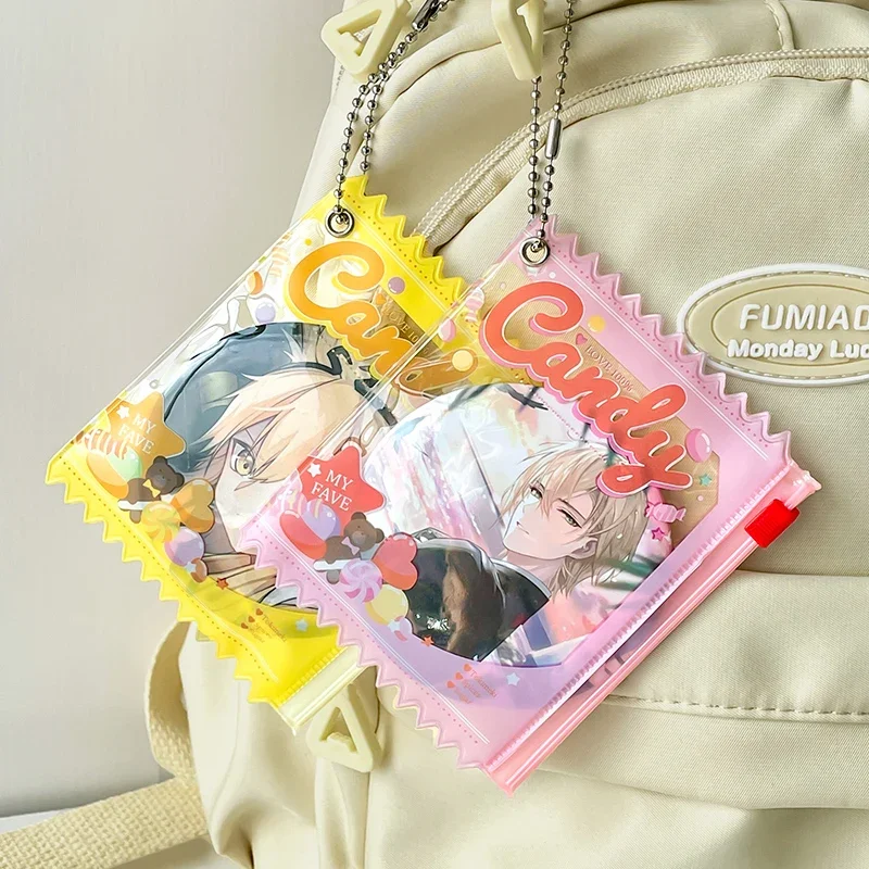2024 Baji Candy Bag Waren schöne Requisiten Abzeichen Lagerung Display Waren Schmerz Tasche Student Anhänger Schutzhülle Karte Hülle