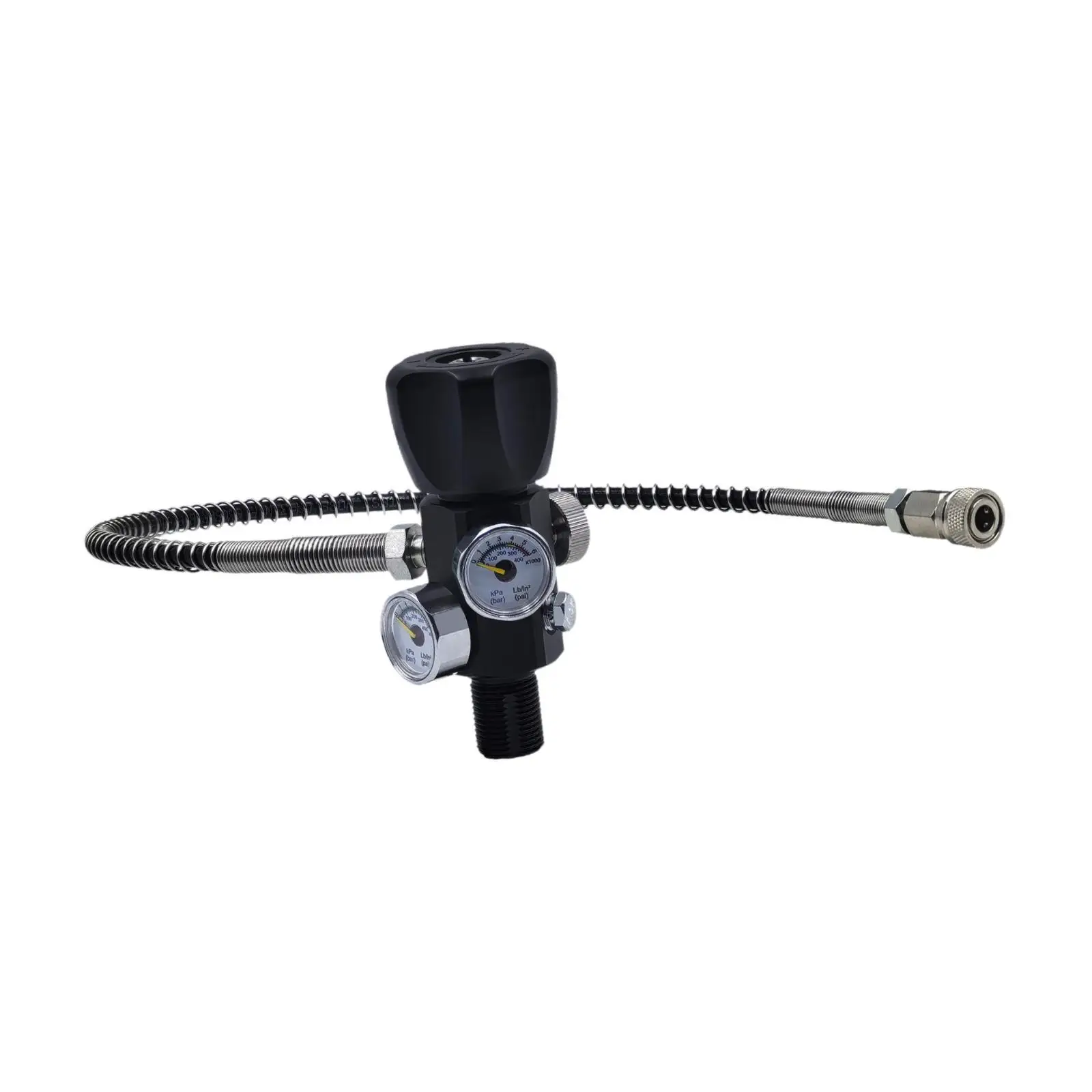 محول محطة تعبئة معدنية صمام قابل للنفخ مع خرطوم الضغط العالي #3