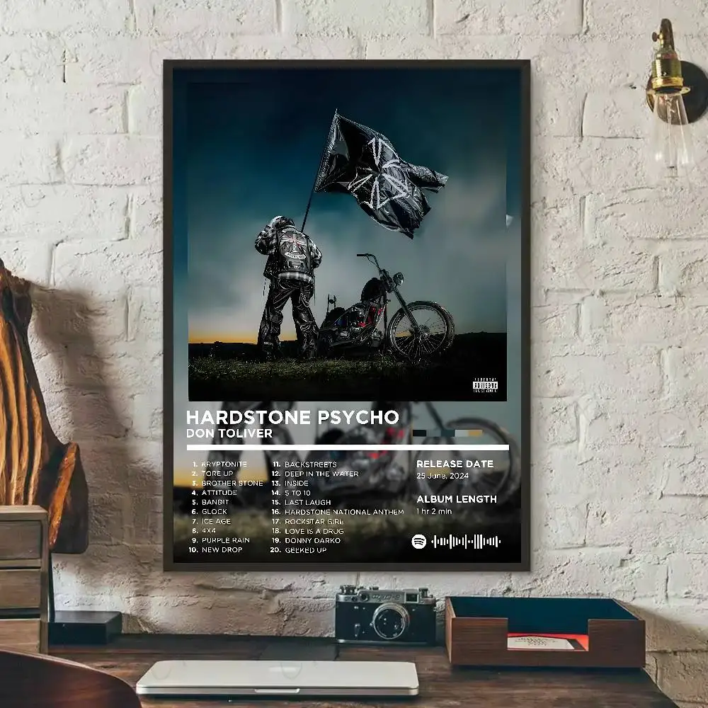 دون توليفر المغني هاردستون النفسية ملصق معرض يطبع ذاتية اللصق ديكور المنزل الديكور صور مطبوعة للحوائط غرفة المعيشة ملصق #4