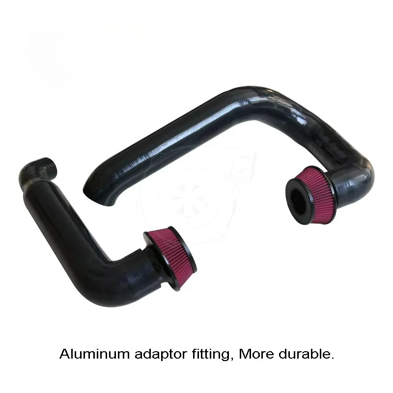 

Впускной патрубок с фронтальным креплением для BMW X3M X4M S58 F97 F98 3.0T 2019-2025 годов, черный, из силикона, с внутренним армированием проволокой