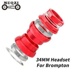 MUQZI Bicycle 34mm Headset Ultralight Thread Headset 1 1/8