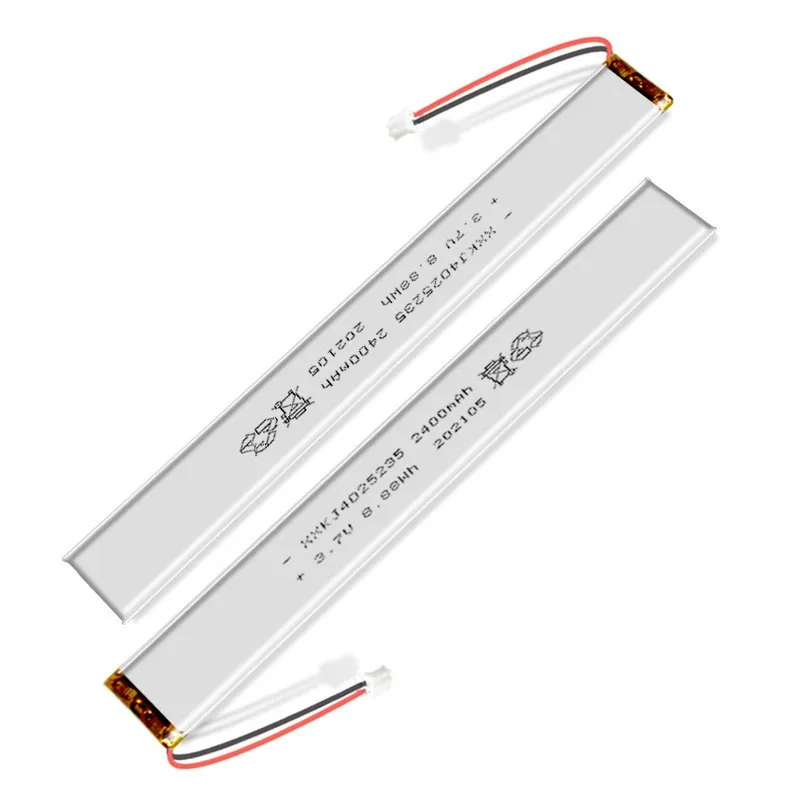 buy more will cheap 4025235 with un38.3msds report 2400mAh 3.7V polymer battery induction lamp battery