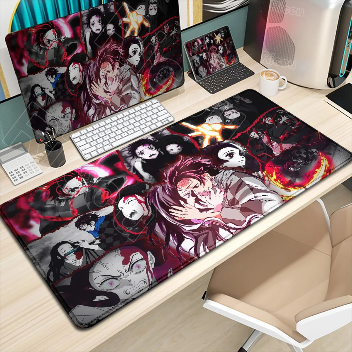 

New Cool Wallpaper Demon Slayer Mouse Pad Gaming Laptop Keyboard Deskmat Pc Accessories Desk Protector Mousepad Anime Mause Pads