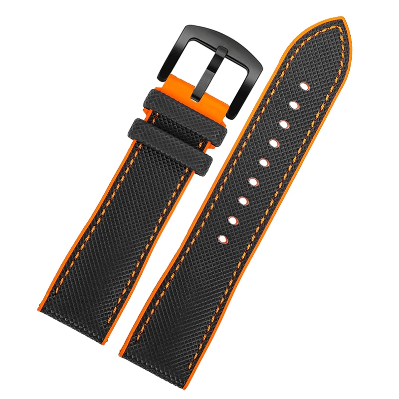 23mm rubber strap for Citizen Skyhawk JY8085 JY8030 JY8070 men\'s watch band nylon rubber strap bracelet with Quality accessories