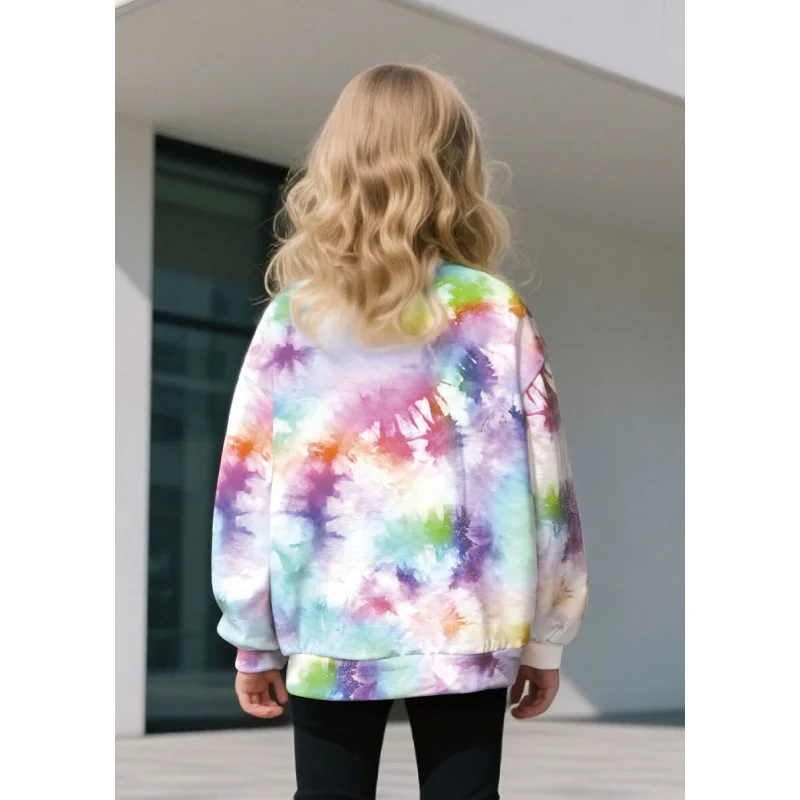 سترة بناتي كاجوال بأكمام طويلة وصبغ التعادل الأكثر مبيعًا في عام 2025 #2