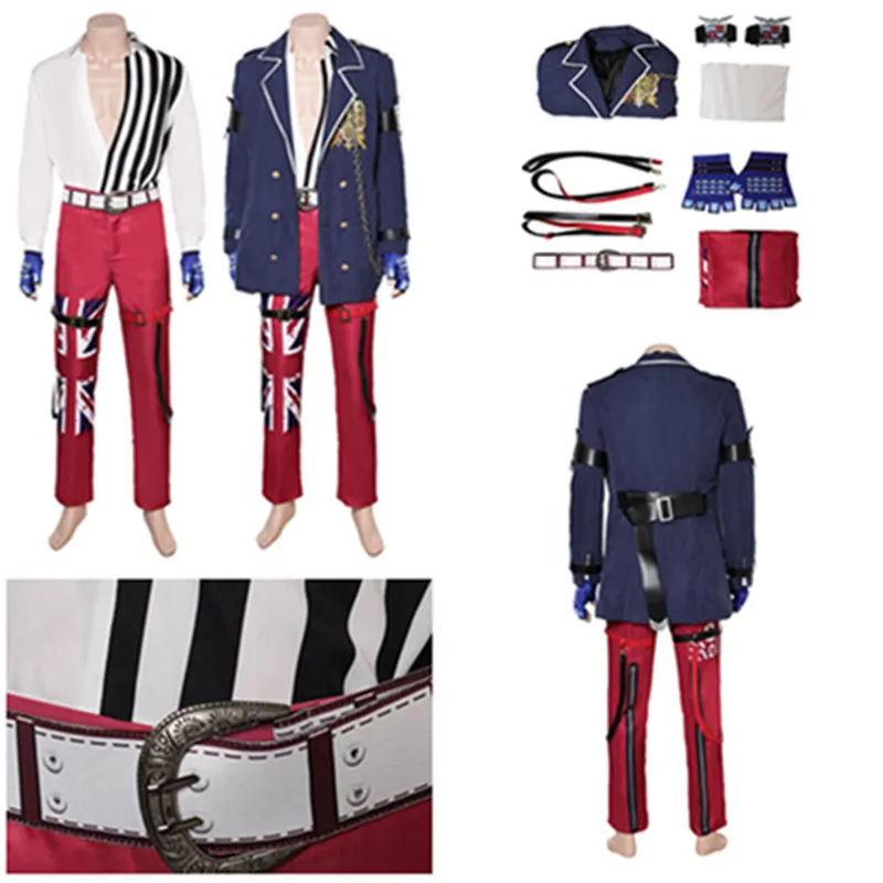 Steve Fox Cosplay Game Tekken Fantasy Costume adulto uomo uniforme camicia cappotto pantaloni abiti Halloween Carnival Party travestimento vestito