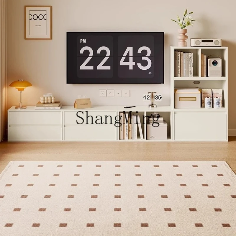 

FG high value household modern simple cream style multi-module combination cabinet living room locker