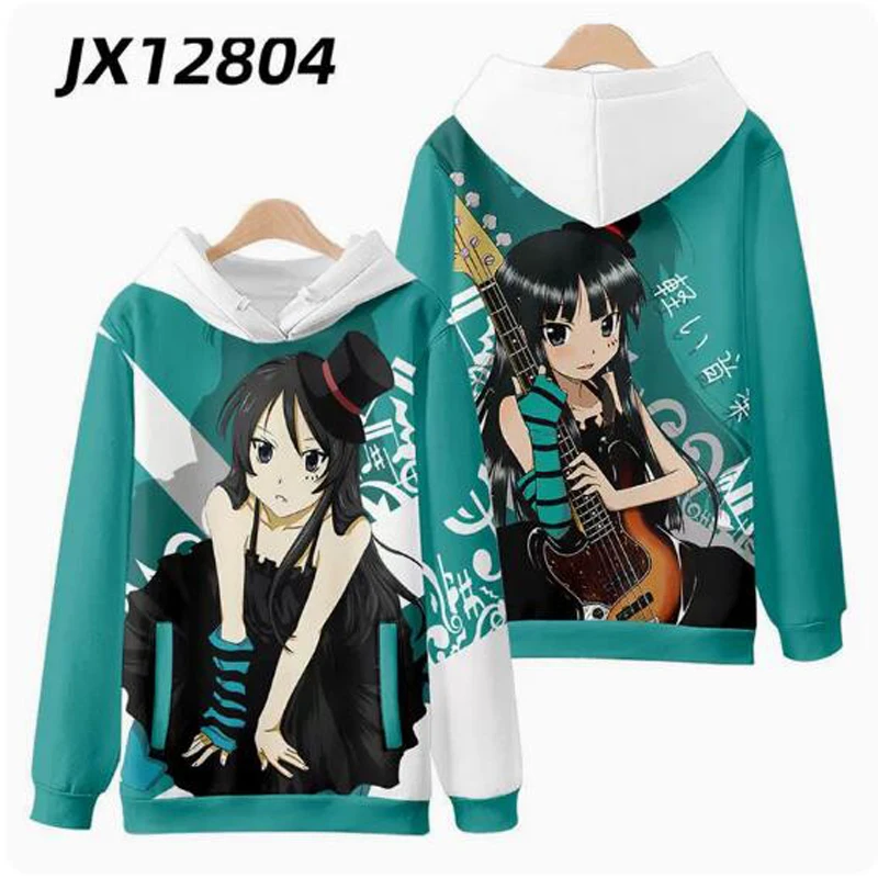 Anime K-ON K ON 3D Print Zip Up Women/Men Hoodie Sweatshirt Akiyama Mio Hirasawa Yui Cosplay Zipper Hooded Jacket Outerwear