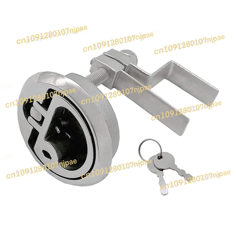 

Grade 316 Stainless Steel Boat Floor Buckle Hatch Latch FlushTurning Lift Handle Lock Style with 2 Keys