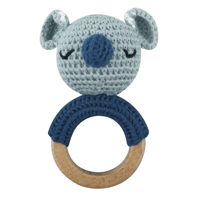 J15U دمية كروشيه مصاصة سلسلة الطفل عضاضة حشرجة الموت للجنسين لعبة مضغ الرضع #3