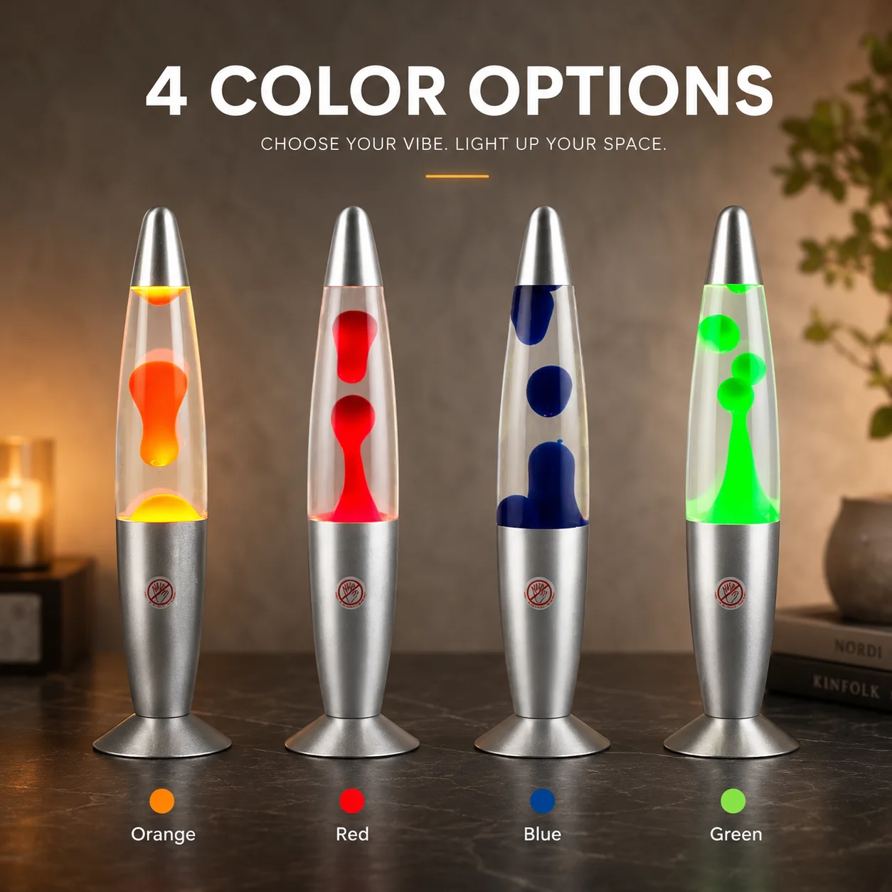 Lava Lamp Desktop - Lava Lamp 25W LED Volcano Night