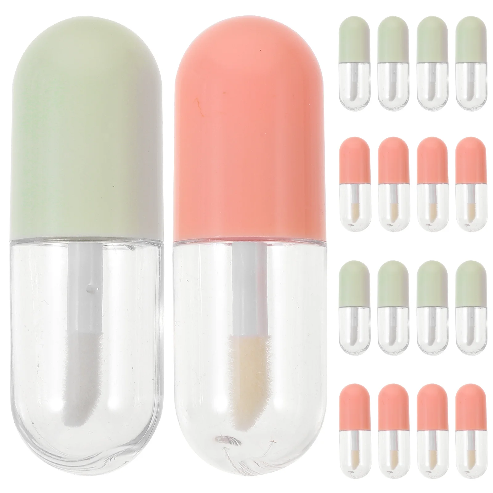 

20pcs Empty Lip Gloss Tubes 5Ml Refillable Clear Containers For Diy Lip Oil Dye Fluid Non-Leak Portable Mini Bottle Bulk Women