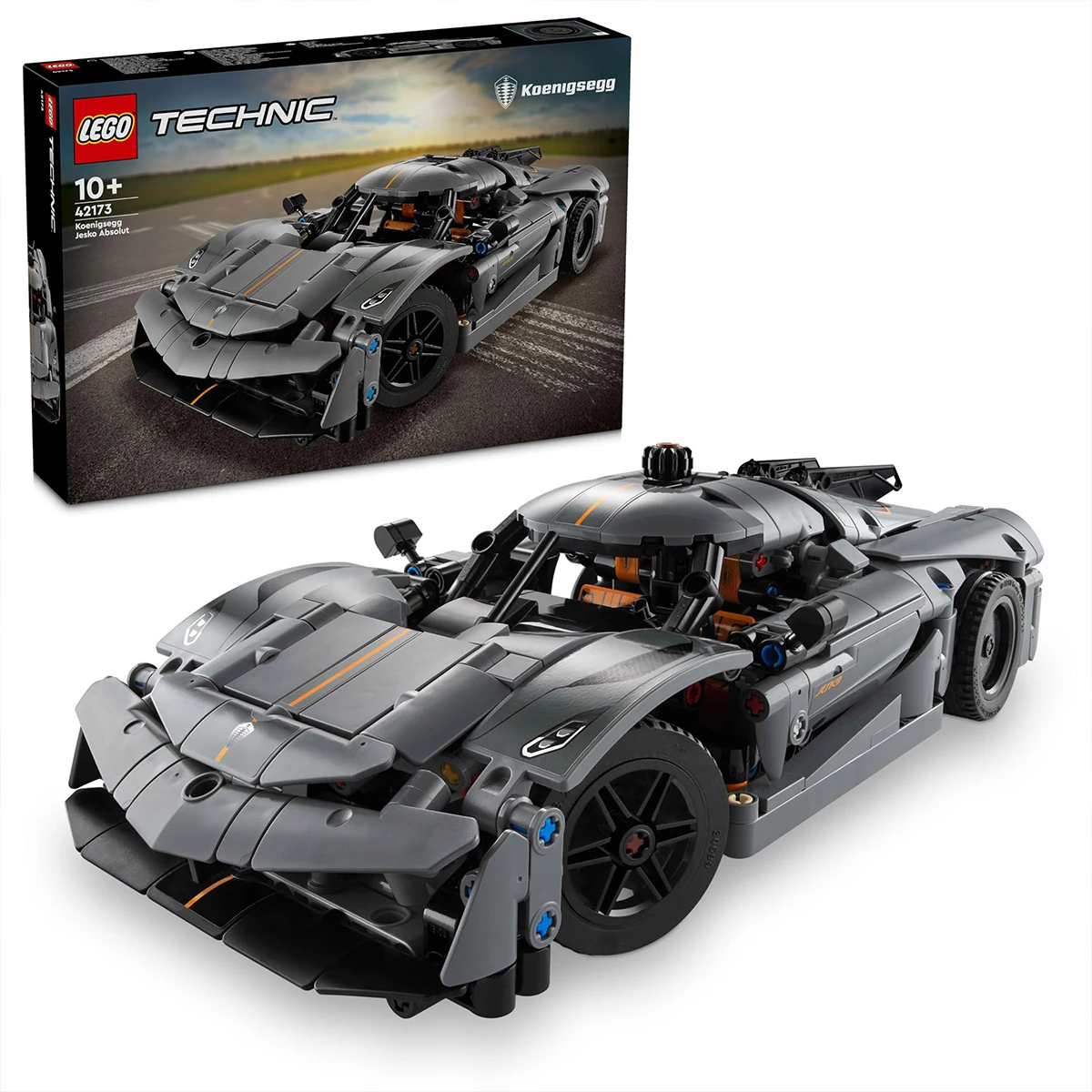 LEGO 42173 Technic Koenigsegg Jesko Absolut Supersportwagen In Grau