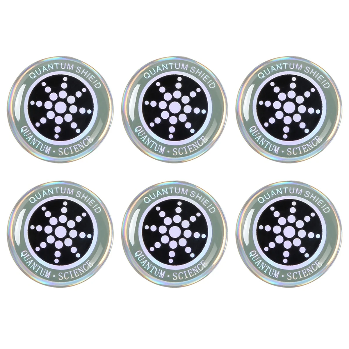 6Pcs EMF Protection Radiation Shield Radiation Protection Sticker Anti Radiation Shield EMF Radiation Protection Silver