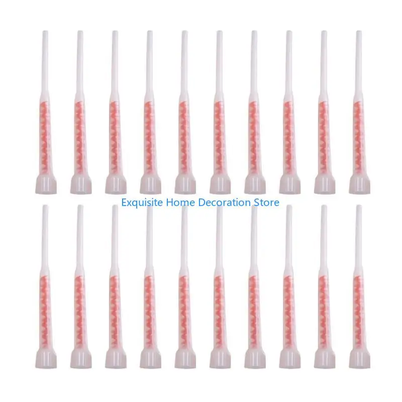 

L5BF 20Pcs Professional Static Mixers for Injections Mortar, Ensures Consistent Mixing