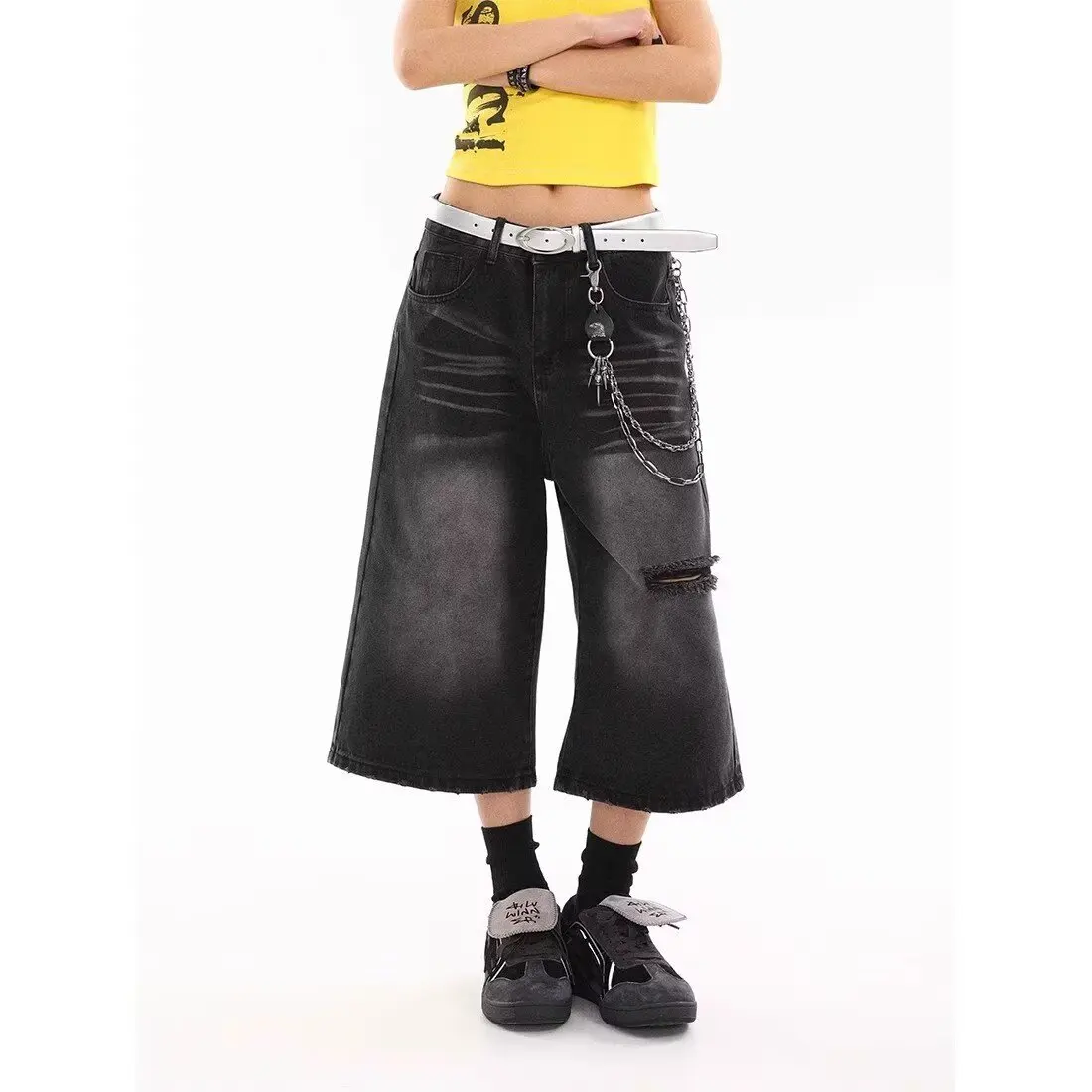 7 نقاط السراويل النسائية الجينز تمتد الدنيم الطبقة عالية الخصر الجينز يرفع الأرداف المرأة السراويل الزرقاء Shoujo فتاة نمط ملابس الصيف