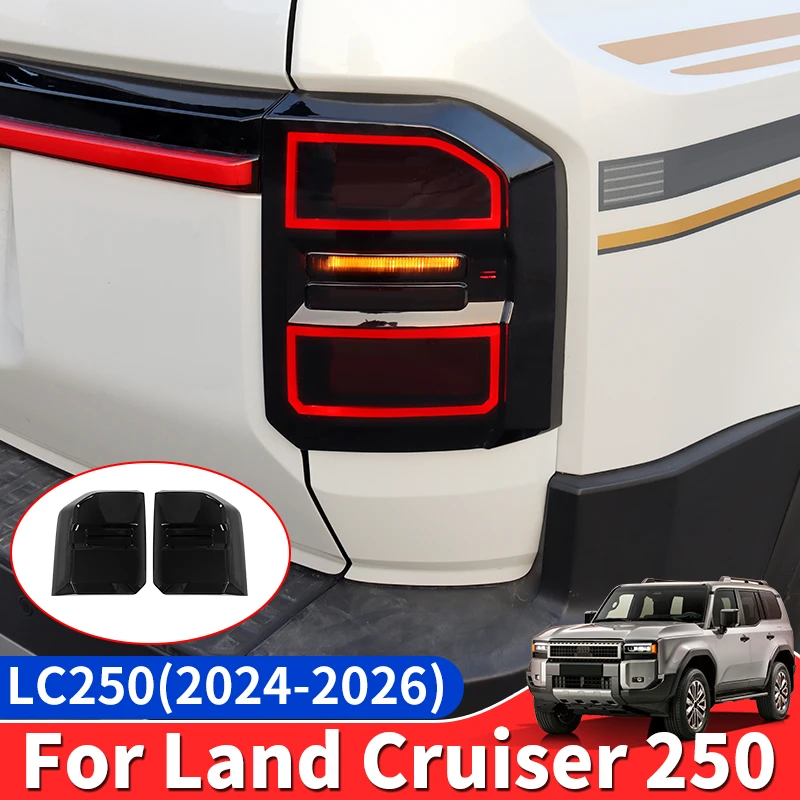 

For 2024 2026 Toyota Land Cruiser Prado LC 250 Rear Taillight Decorative Cover Anti Scratch Protection Upgrade Car Accessories