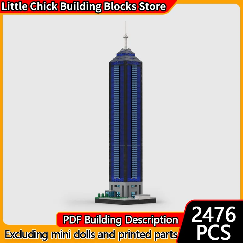 

Модель City Street View MOC, строительные кирпичи, американские городские достопримечательности, модульная технология, детские праздничные подарки, сборные игрушки, костюм