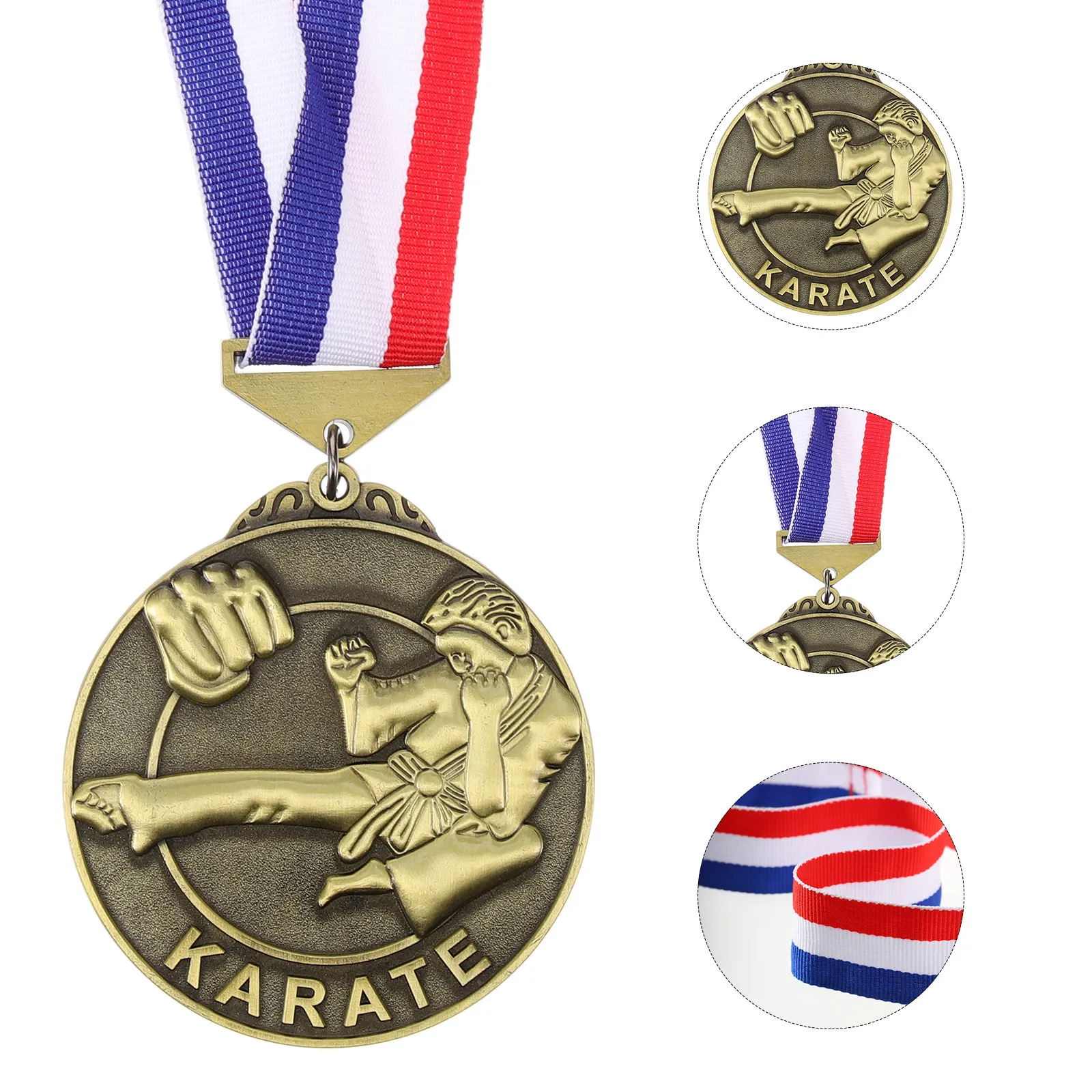 

Metal Martial Competition Medal Zinc Alloy Reusable Award Medal for Judo Karate Taekwondo Events Hanging Display Trophy Decor