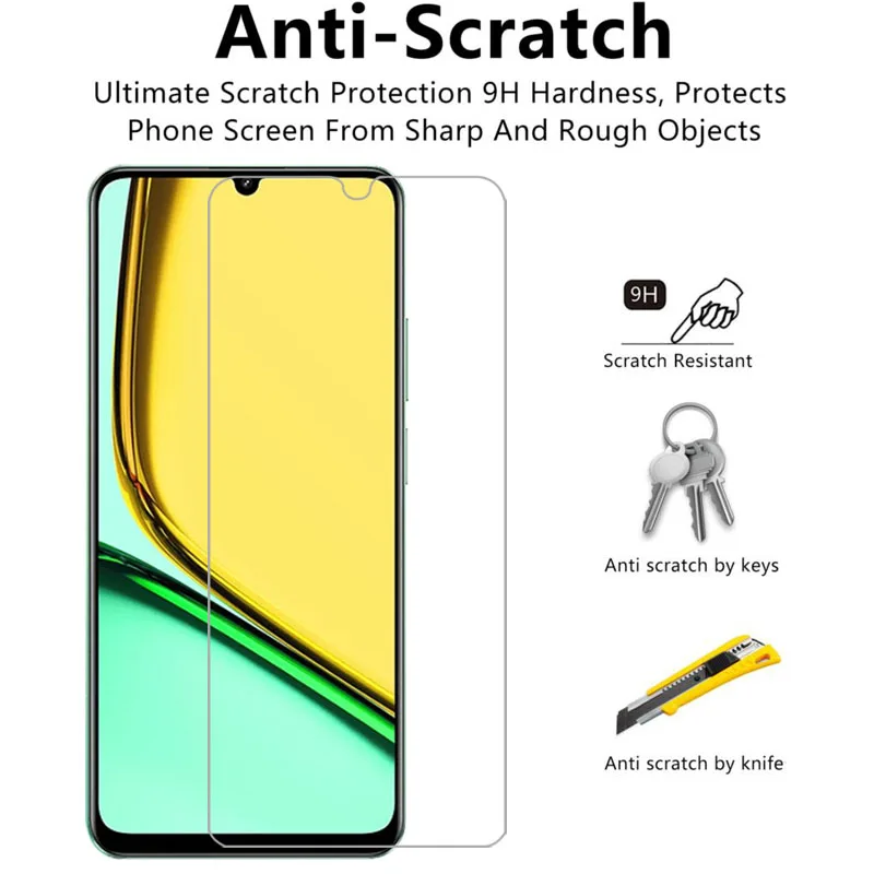 protective tempered glass for realme c61 screen protector on realmec61 c 61 61c 4g 5g phone film glas realmi relme reame real me