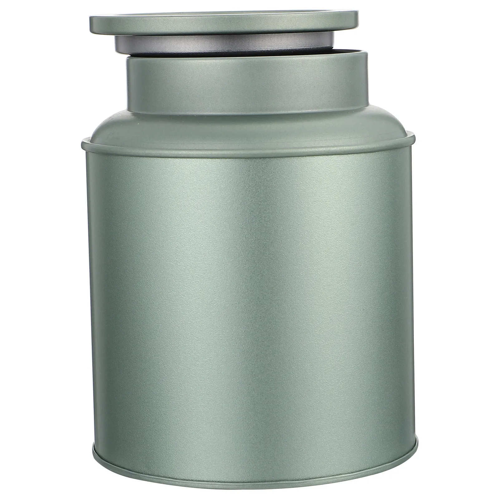 

Tea Canister Storage Container Square Sealed Tinplate Jar For Tea Leaves Coffee Dry Fruit Candy Snacks Household