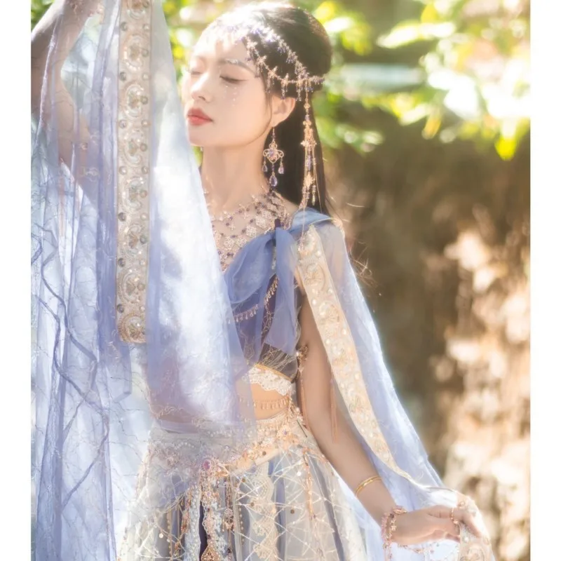 |High Quality Exotic Western Style Clothing Dunhuang Kweichow Mouta| Xishuangbanna Han Personal Trip Shoot Fashion Photography·