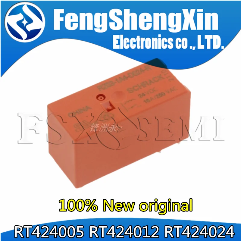 

5pcs RT424005 RT424012 RT424024 Relay