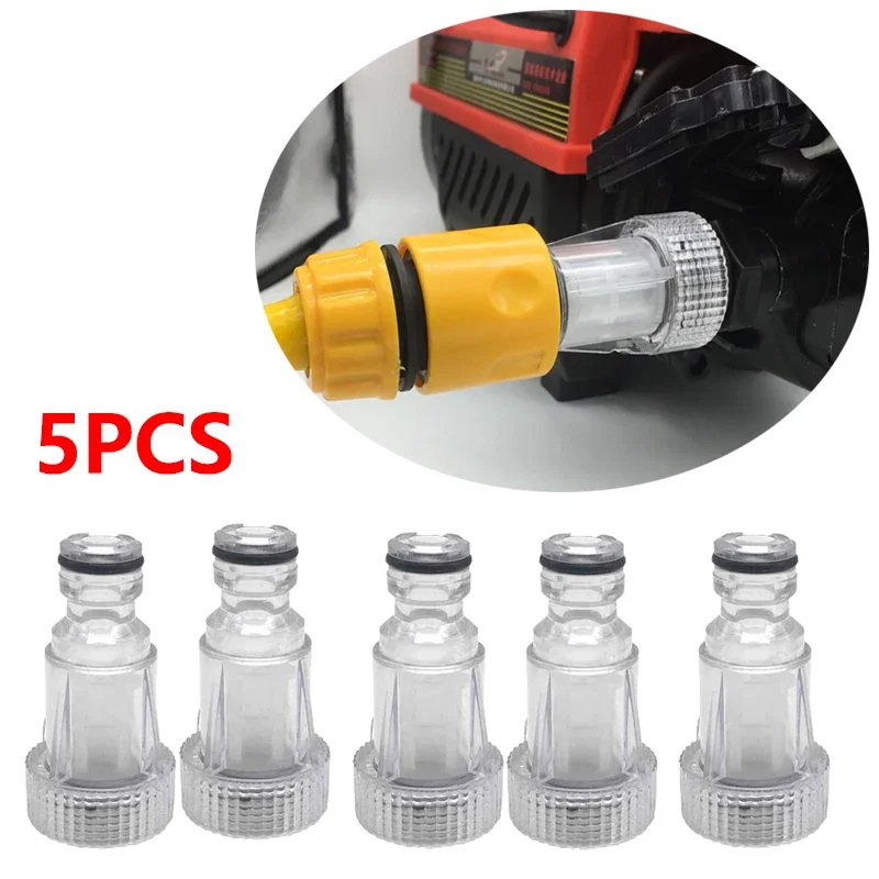 1/2/5PCS Threaded Tap Express Connector Portable High Pressure Car Wash Inlet Filter Fitting Garden Pipe Hose Adapter K K2-K7