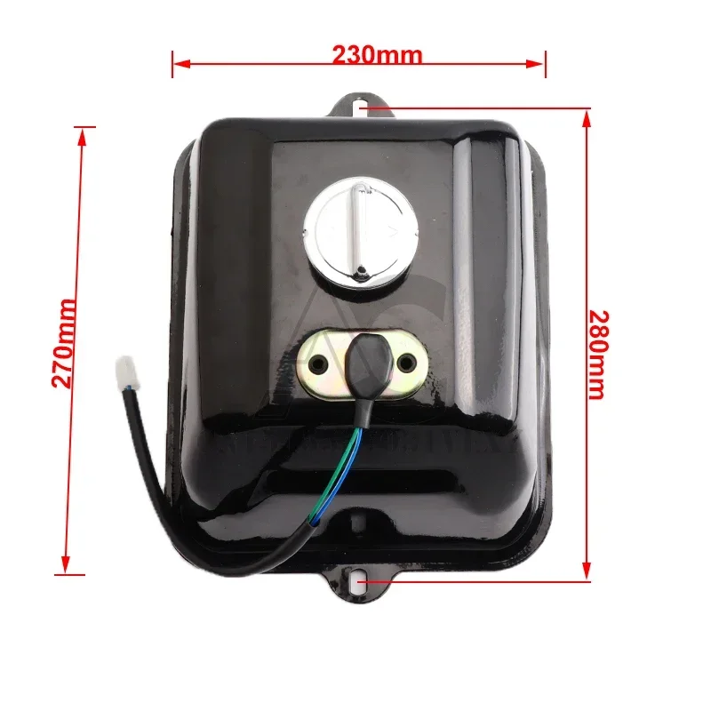 

ATV 5L Iron Fuel Tank Is Applicable To 150cc - 250cc Four-wheel Motorcycle, All Terrain Vehicle And Off-road Vehicle Accessories