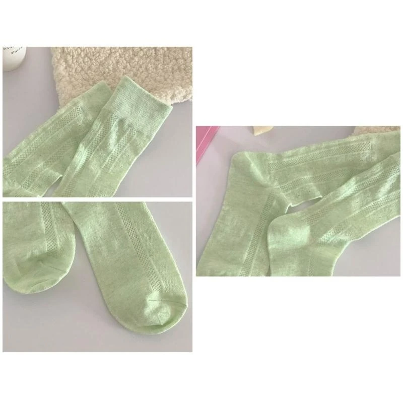 

Q22D женские летние носки до середины икры, милые носки для экипажа, униформа JK, свободные носки, повседневные хлопковые носки,