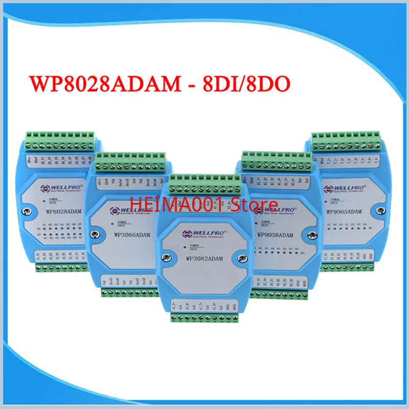 8di/8do _ digitales Ein-und Ausgangsmodul/Optokoppler isoliert/rs485 modbus rtu communications wellpro wp8028adam